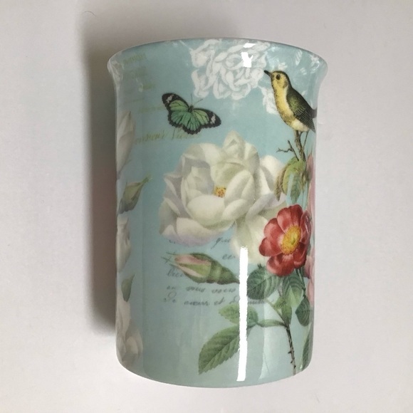 Stechcol Gracie Bone China Bird Coffee Mug Tea Cup Roses Butterfly Cottagecore - Picture 10 of 15